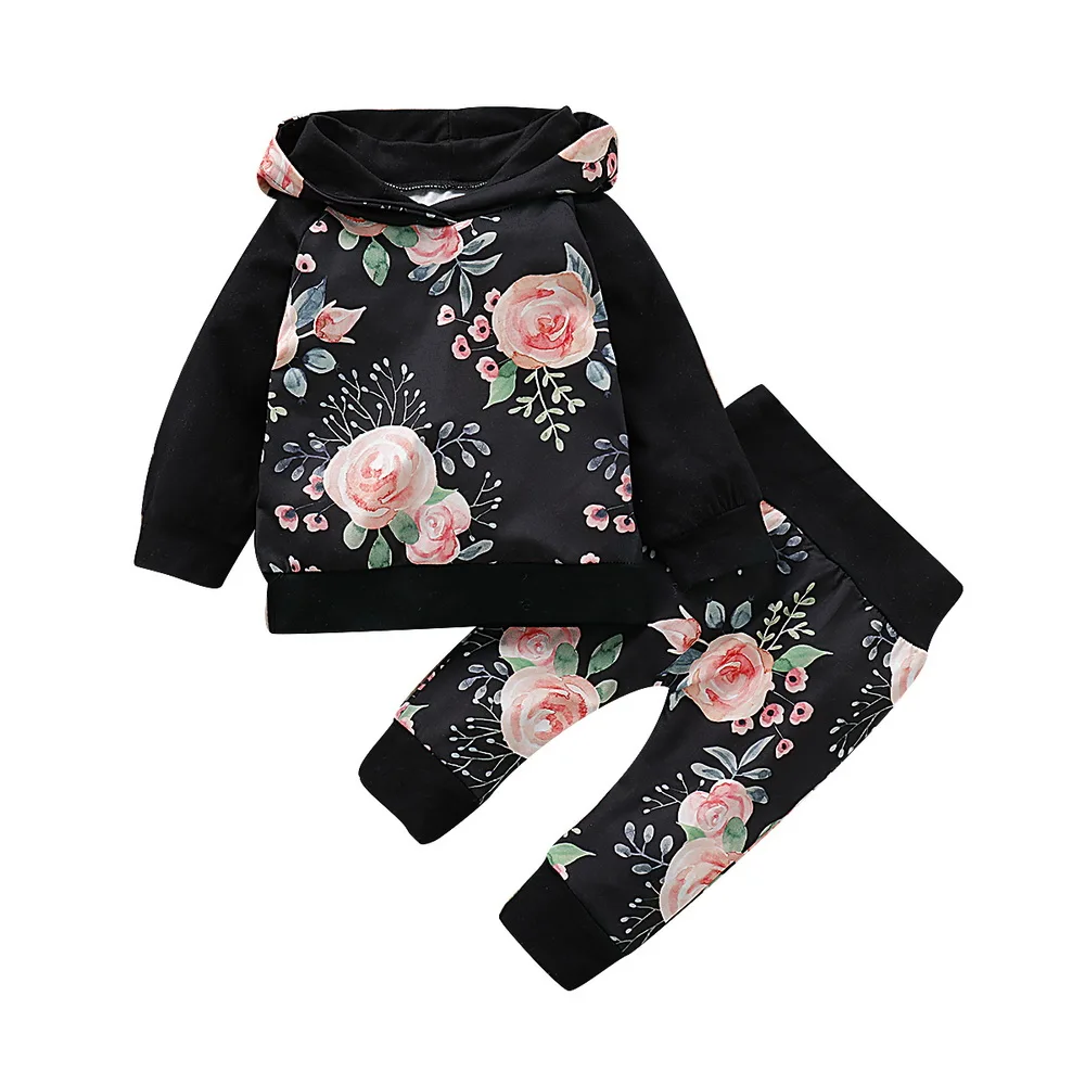 Комплекты для новорожденных зима 2019 толстовка с капюшоном маленьких девочек