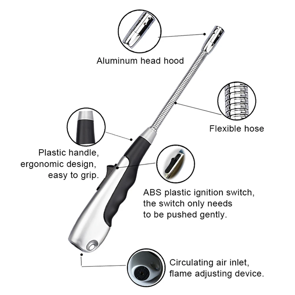 Перезаряжаемая Зажигалка Ветрозащитная Бутановая газовая зажигалка фонарь Jet