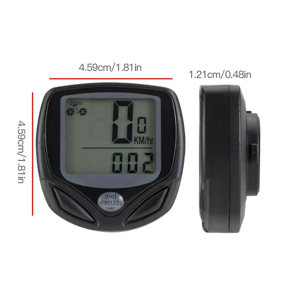 Водонепроницаемый беспроводной Велосипедный компьютер светодиодный дисплей