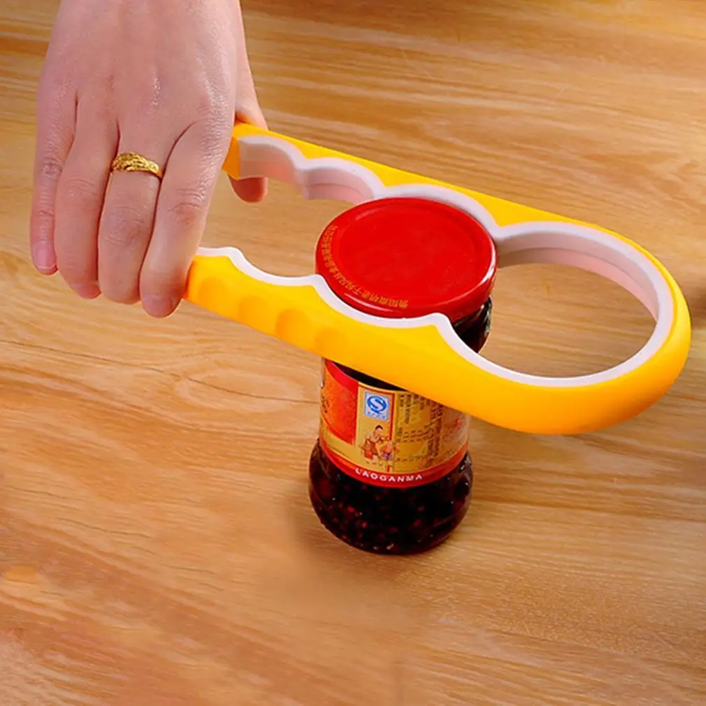 4 в 1 многофункциональный легкий твист открывалка для банок анти скольжение