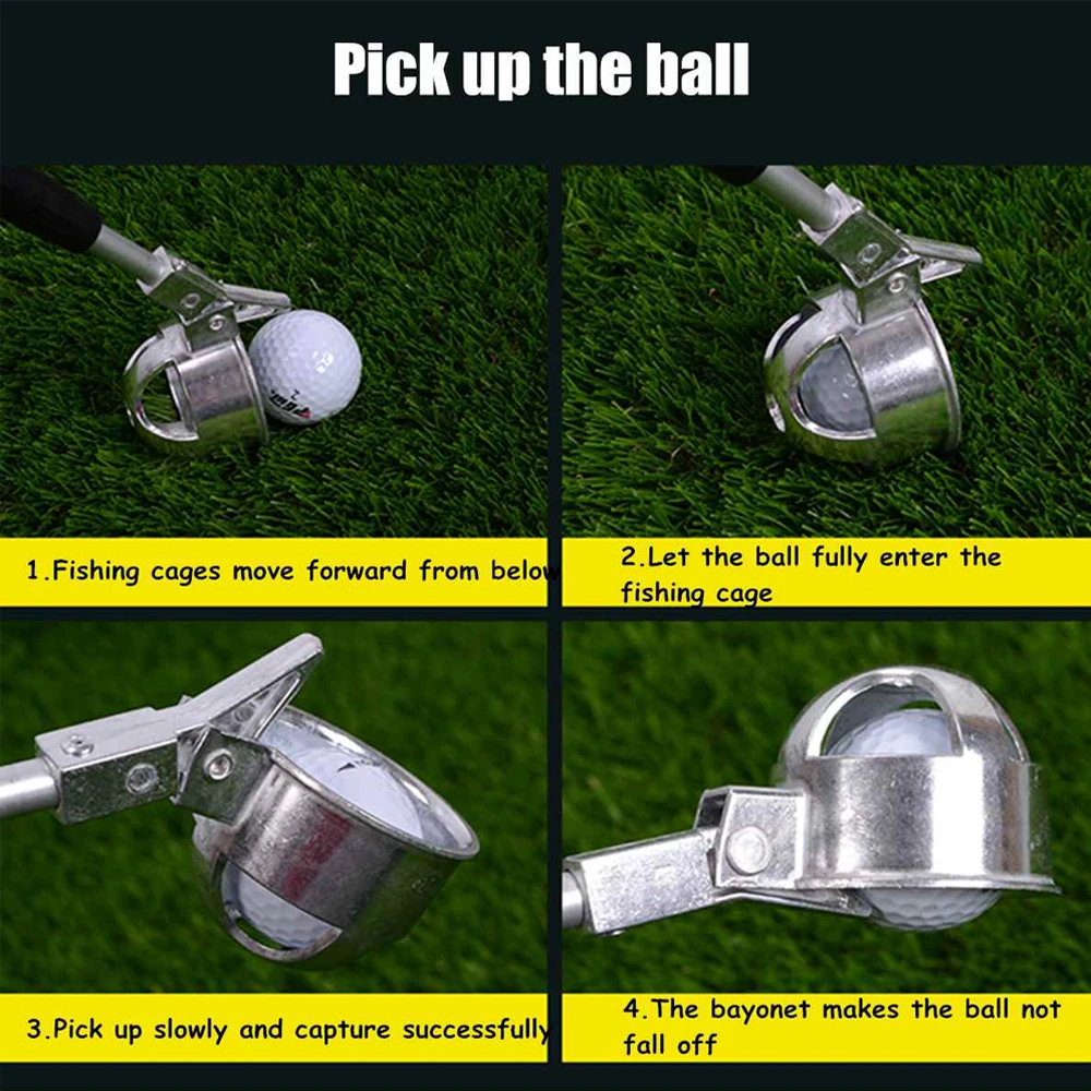 Golf Ball Retriever Aluminum alloy Telescopic Extendable for Water Pick Up Gift | Спорт и развлечения