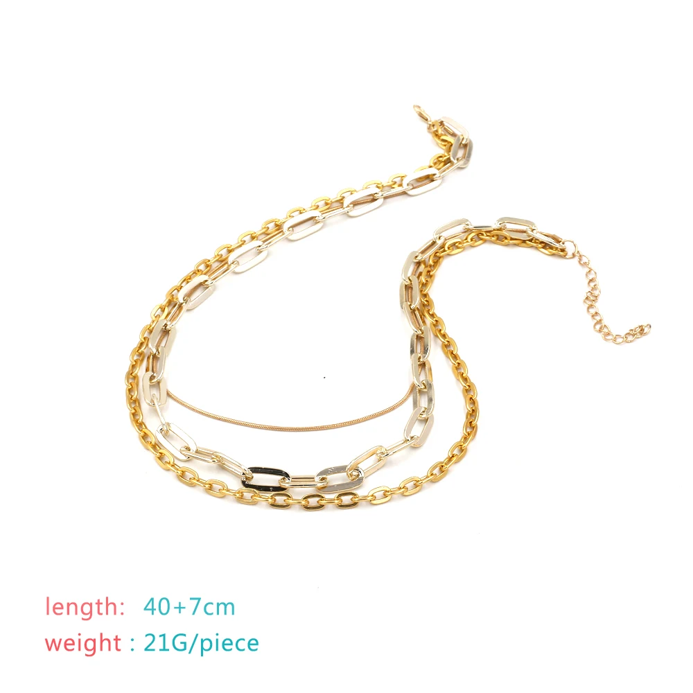 Vodeshanliwen ZA Hot Sale Women Metal Chain Choker Necklaces &amp Pendants Vintage Maxi Statement Necklace Fashion Jewelry | Украшения и