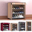 Многослойная полка для обуви, органайзер из ткани, шкаф для обуви, органайзер с дверцей, съемный пылезащитный нетканый шкаф для хранения обуви