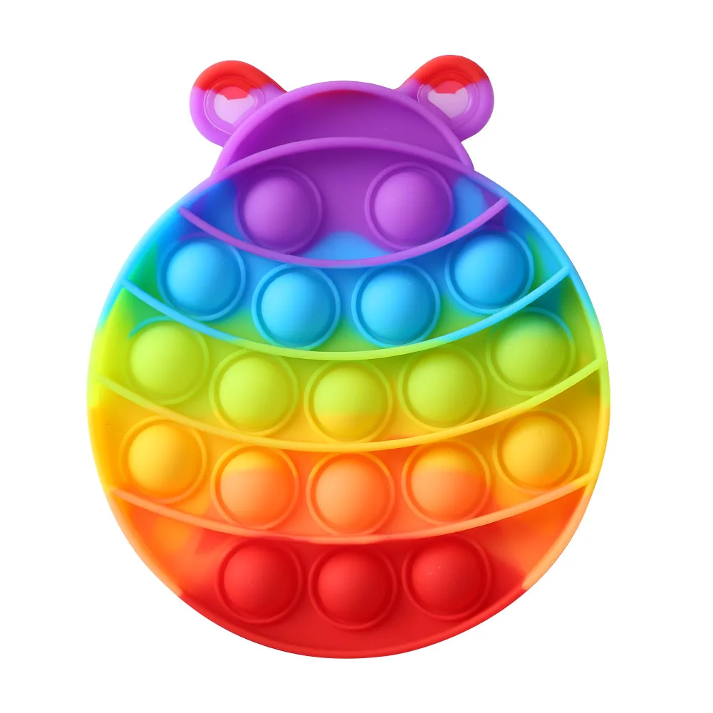 

Reliver Stress Toys Rainbow Push It Bubble Antistress Toys Adult Children Sensory Toy To Relieve Autism Dropshipping