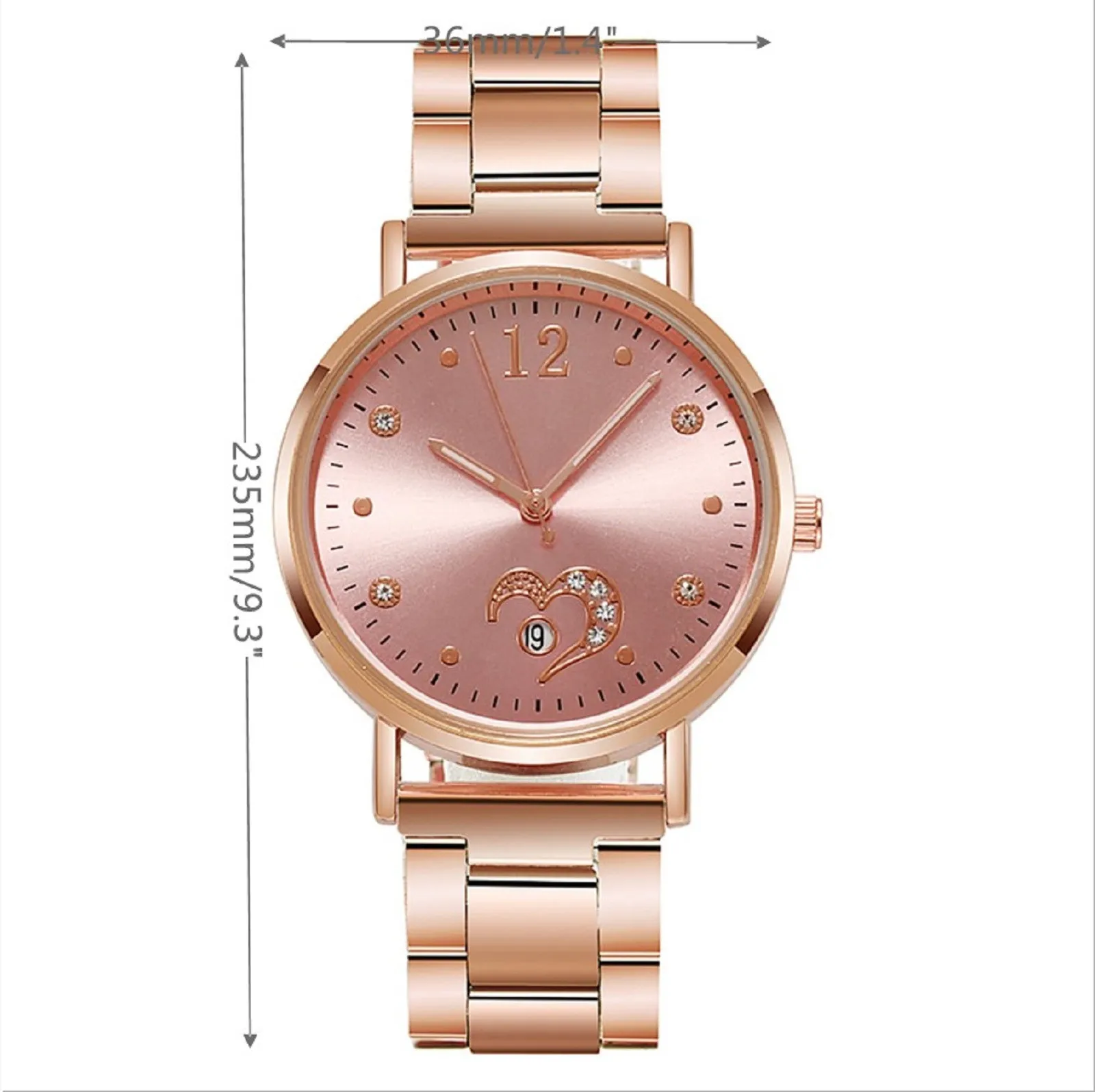 

Love Water Diamond British Watch Diamond Calendar Steel Band Ladies Watch montre femme women quartz watches relgio 2021