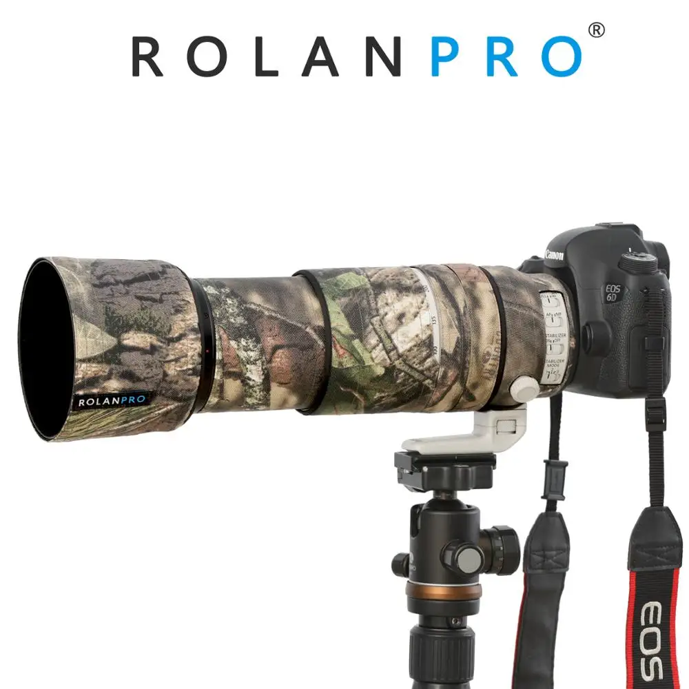 Линзы ROLANPRO камуфляжная накладка от дождя для Canon EF 100 400 мм f4.5 5 6 L IS II USM защитный