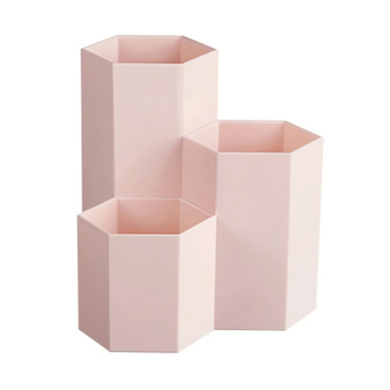 

Multi Purpose Hexagonal Splicing Pen Holder Organizer Utensil Household Desktop Small Object Storage Box Collection