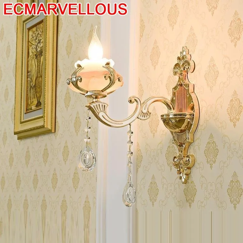 Candeeiro Parede Фреска Interieur Lampara De Pared Хрустальная аппликация Murale светильник для дома