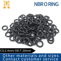 50pcs black o ring gasket cs2 4mm od 7mm21mm nbr automobile nitrile rubber round o type corrosion oil resist sealing washer