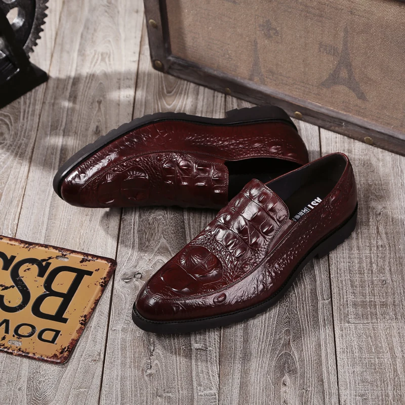 Мужские свадебные модельные туфли повседневные туфли-оксфорды из натуральной