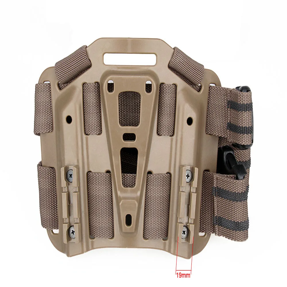 

Tactical Drop Leg Thigh Rig Gun Holster Platform Panel For SERPA CQC Holsters Brown For Outdoor Hunting