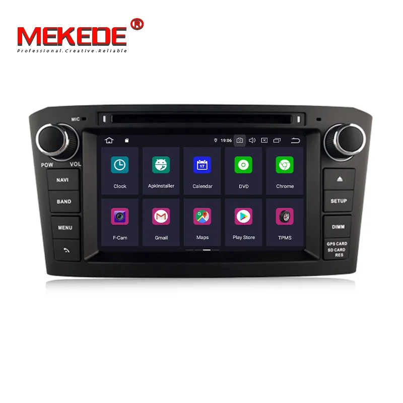 MEKEDE PX5 4G ram Android 9,0 Автомобильный DVD стерео Авто радио мультимедиа головное устройство для Toyota Avensis/T25 2003-2008 wifi RDS gps