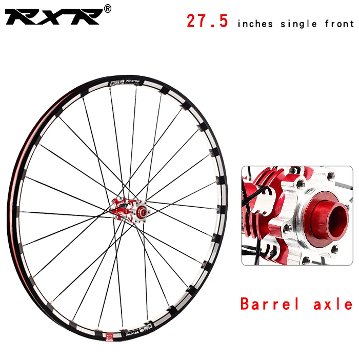27.5Red front TA RXR 27," RX233 колесная карбоновая ступица MTB дисковый тормоз 5 подшипников комплекты велосипедных колес горный велосипед 7-11Speed через ось/QR MTB колеса - Цвет: 27.5Red front TA
