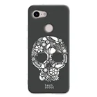 FunnyTechЧехол Google pixel 3 l с цветочным рисунком черепа, версия 5