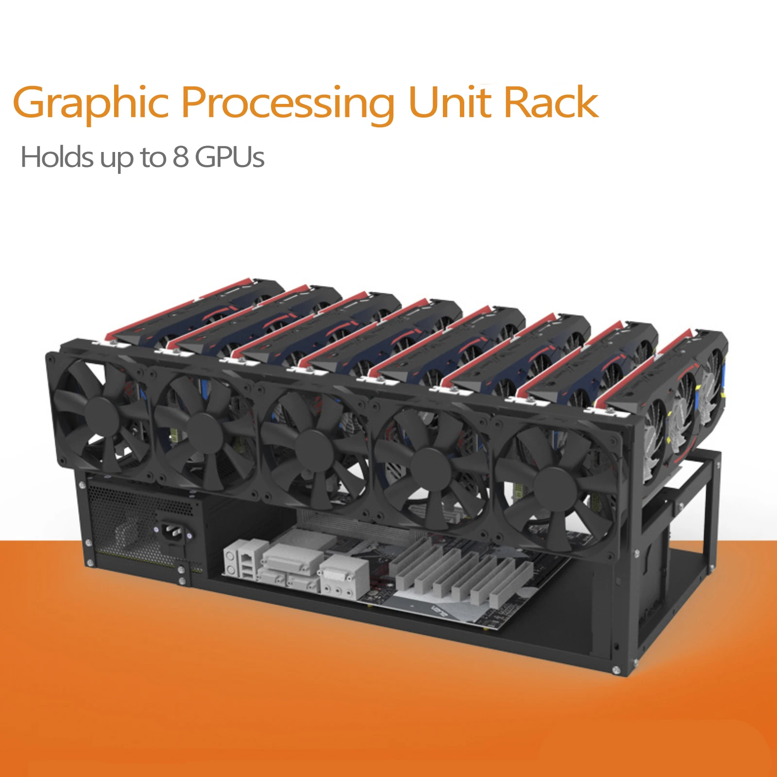 

6/8 GPU оборудование для майнинга на открытом воздухе компьютер рамка чехол для биткоина ETH BTC эфириума