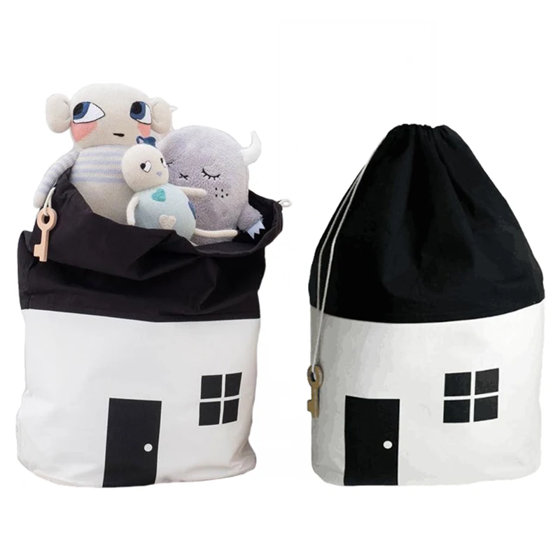 Портативная детская тканевая сумка для хранения игрушек контейнер очистки и