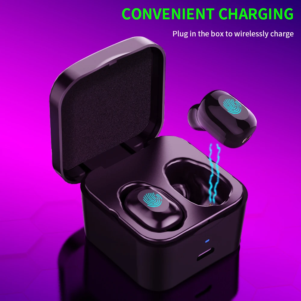TWS 5 0 Bluetooth наушники беспроводные с сенсорным управлением спортивные басы