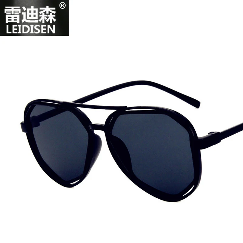 LEIDISEN Young Fashion style Pilot Овальные Солнцезащитные очки уникальные с обертыванием