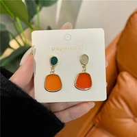 2021 new geometry stud earrings fashionable joker retro elegant stud earrings girl jewelry gifts accessories wholesale