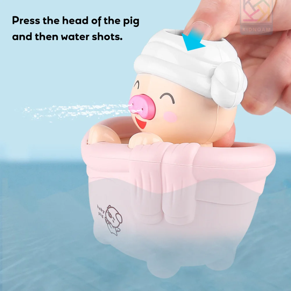 

2Pcs Funny Cartoon Bath Interactive Water for Kids Baby Toddler