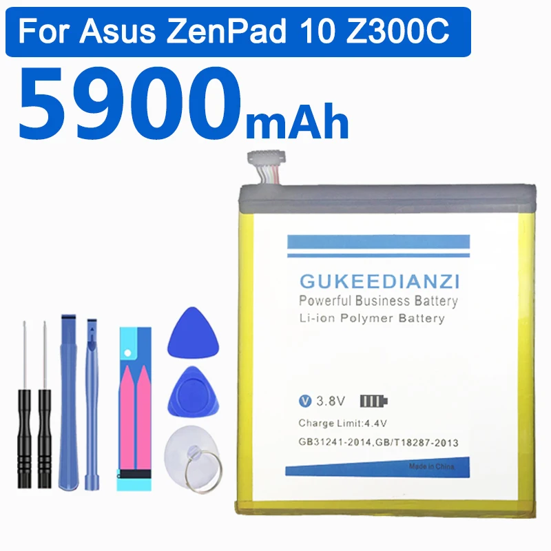 Сменный аккумулятор GUKEEDIANZI C11P1502 5100 мАч для планшета ASUS ZenPad 10 Z300C Z300CL Z300CG литий