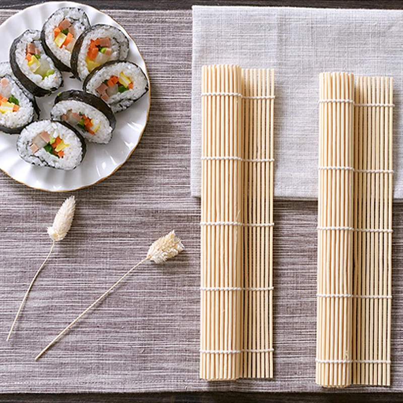 

Бамбуковый роликовый коврик для суши, многоразовый инструмент «сделай сам» для японских суши в рулонах, треугольная форма, бытовые инструменты, форма для кухни и риса