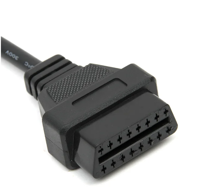 10 шт./лот заводская цена! Кабель-удлинитель OBD 2 16 Pin OBD2 штекер-двойной гнездо