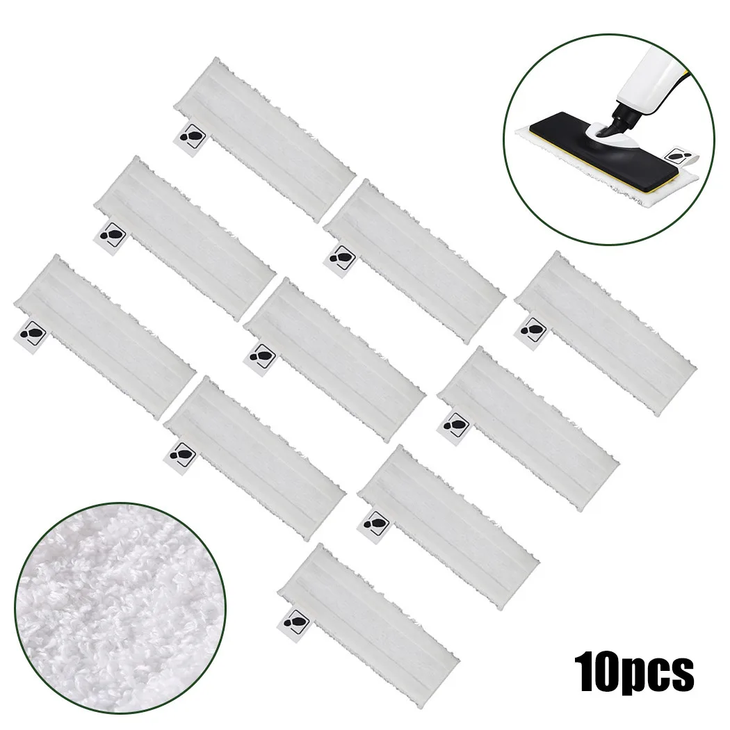 

10Pcs Cleaning Pads 345mm * 120mm Cloths For KARCHER EASYFIX 2.863-259.0 SC1 SC2 SC3 SC4 SC5 High Quality