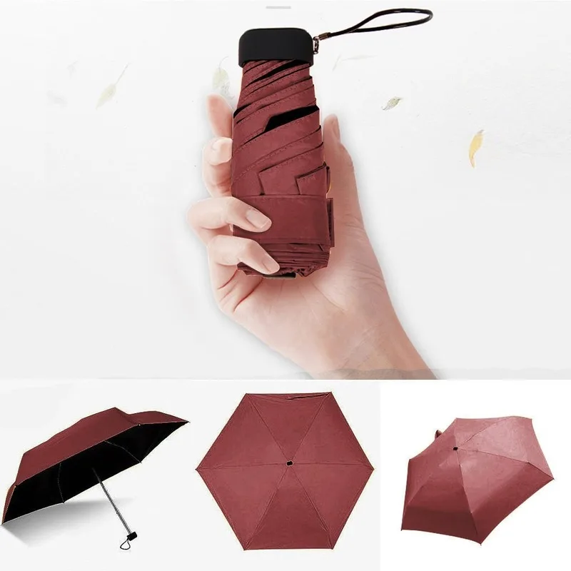 

Карманный мини-зонт, складные Солнцезащитные Зонтики, зонтик от солнца, складной маленький зонтик карамельных цветов, снаряжение от дождя д...