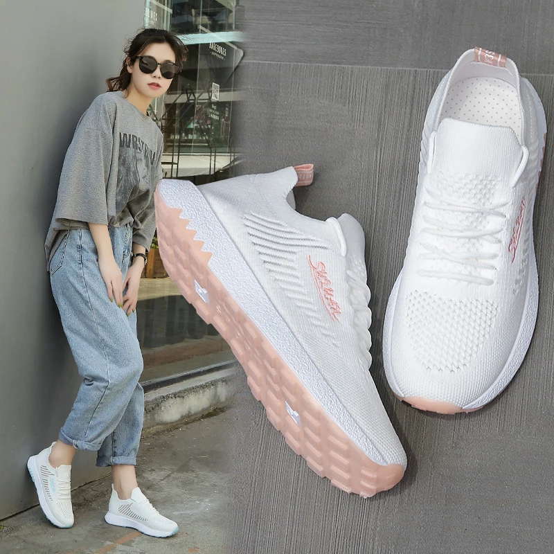 

2021 Women Shoes High Quality Fashion Women Sneakers Vulcanized Flat Sneakers For Women 2021 Loafers Jogging Women Sports Shoes