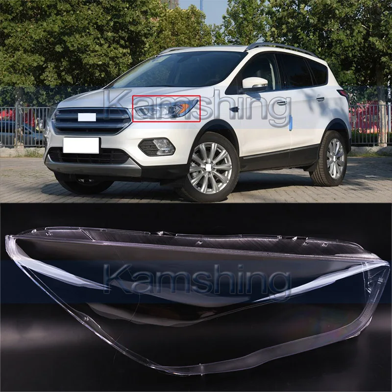 CAPQX прозрачная передняя фара для Ford ession Kuga 2016 2017 2018 оболочка абажур яркая