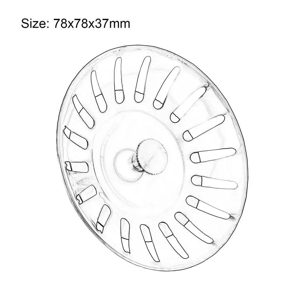 

Kitchen Sinks Stoppers Stainless Steel Sink Lid Dishpan Drainer Chock Plug Filter Basket