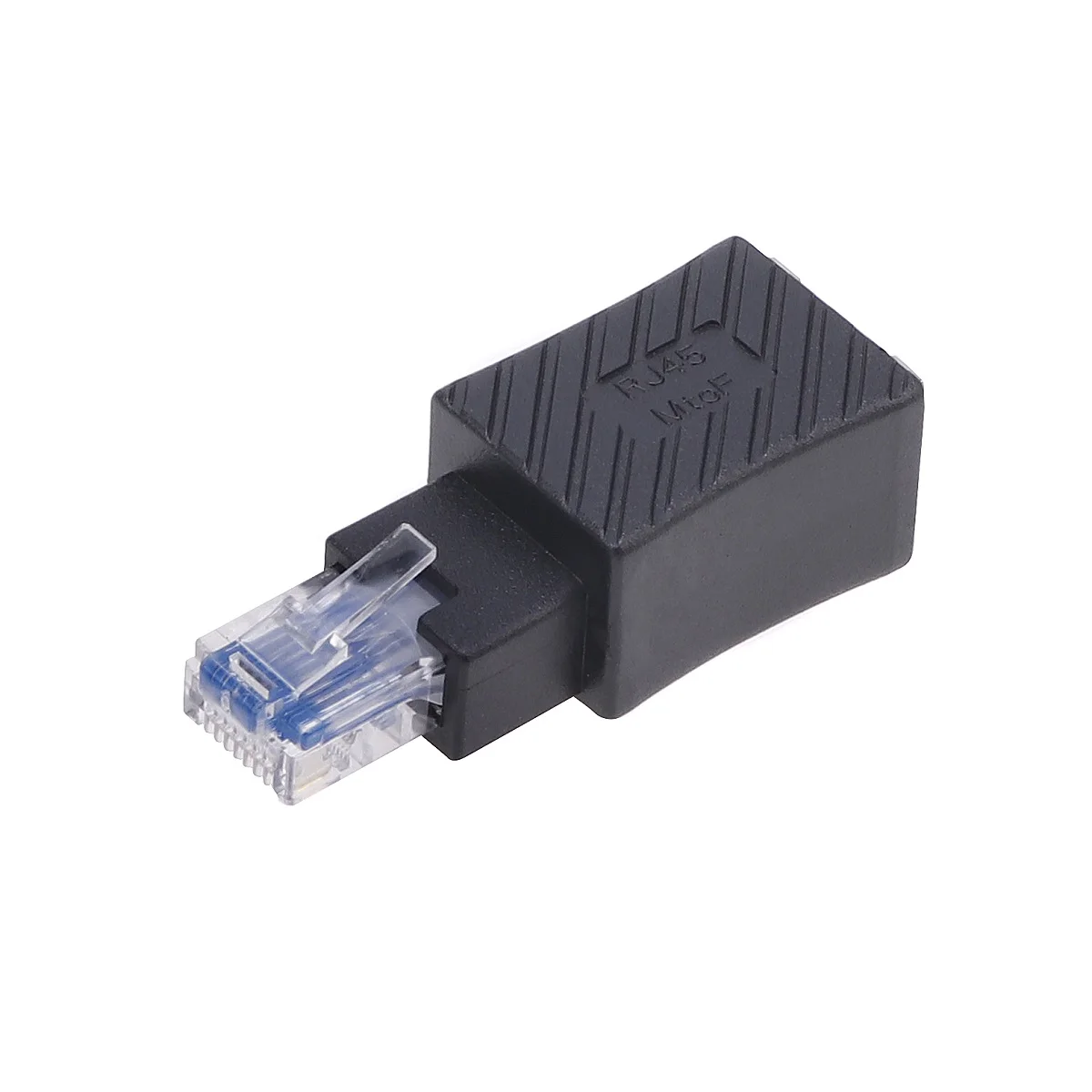 90-градусный 8P8C RJ45 Преобразователь Ethernet сетевой адаптер удлинитель многоугольный