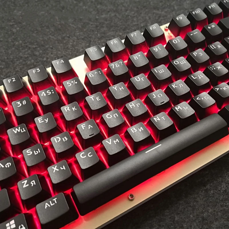 OEM 104pcs французские/русские/испанские/корейские клавиши с подсветкой для игровой