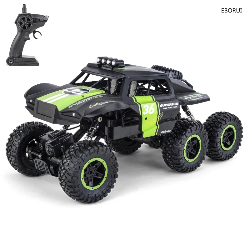 JJRC Q101 2,4 ГГц 6WD 1:12 Монстр RC Радиоуправляемая машина вездеходные контролируемые восхождение автомобиля Buggy Crawler игрушка в подарок для детей