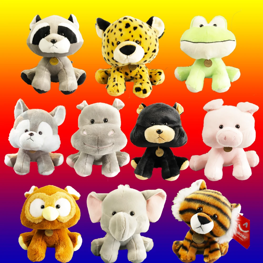 Игрушка плюшевая Вибрирующая голова милая пушистая кукла-Зверюшка тигр лягушка