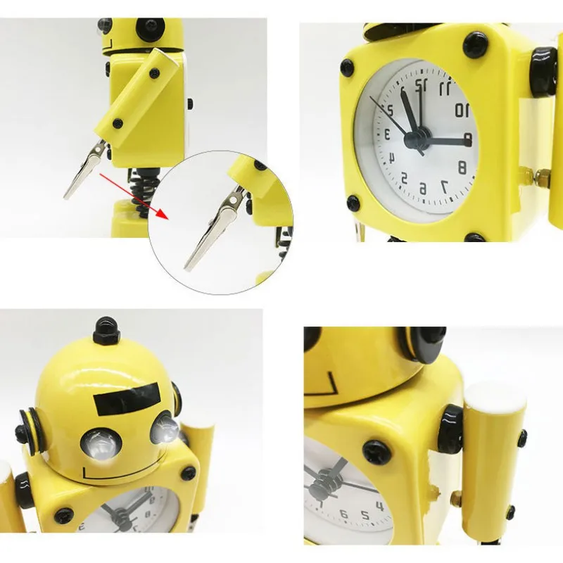 Новинка мультфильм Winder умный робот будильник портативный дисплей изображения