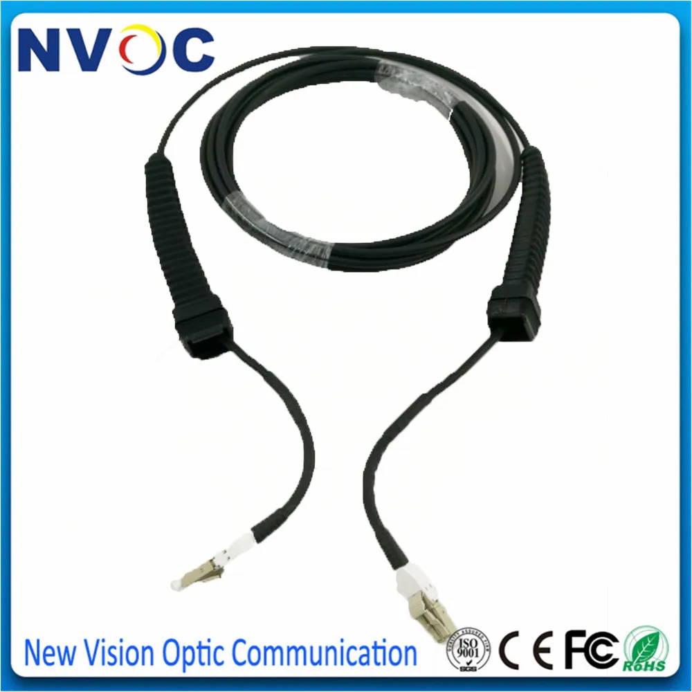 150 м 2C G652D термополиуретановая оболочка бронированный черный кабель 4 8 мм LC/uniboot