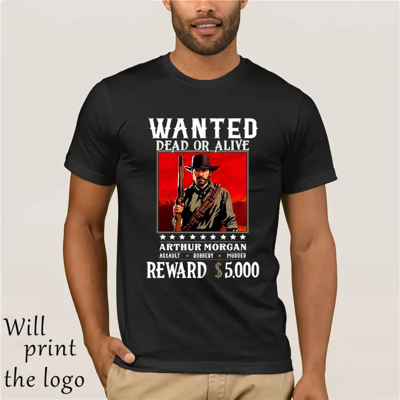 Красные изображения из фильма Red Dead Redemption футболка Arthur Morgan|Мужские футболки| |