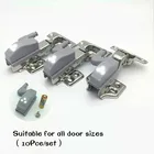 Автоматический индукционный светильник, 10 шт., светодиодный теплый белый свет для шкафа, шкафа, ящика, под освещением шкафа