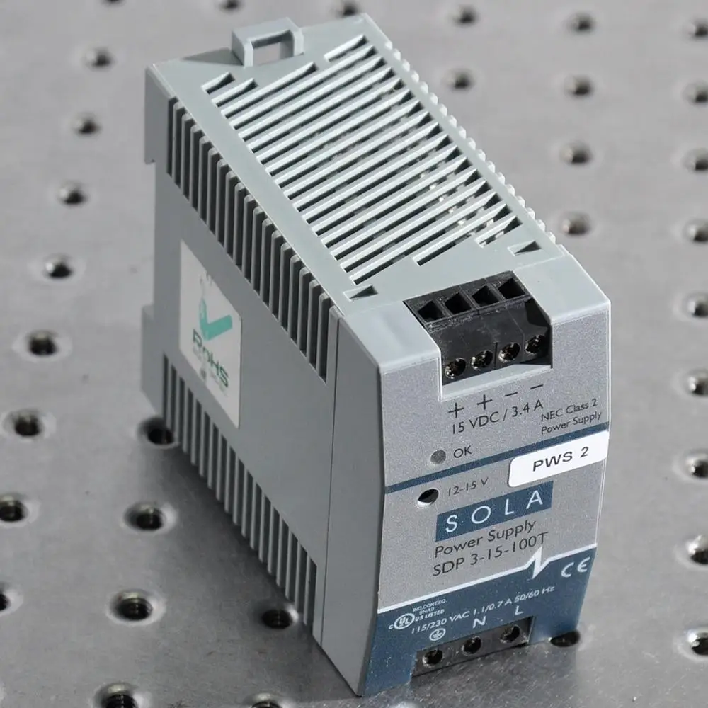 

SOLA Emerson SDP 3-15-100T 15VDC 3.4A 5-5-100T 5VDC 5A 4-24-100RT 24VDC 4.2A switching power supply