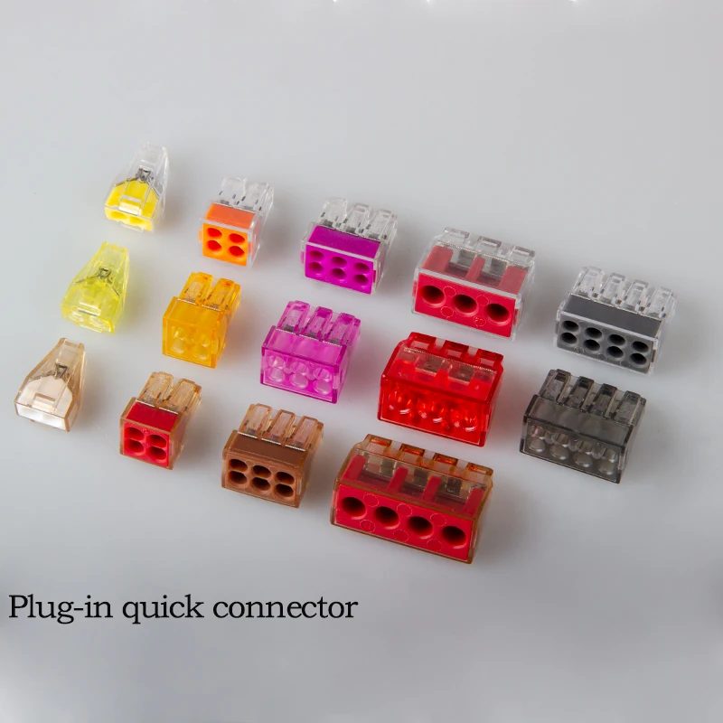 

Quick Home Plug-in Connector, Hard Wire Direct Connector Universal Compact, 0.75-2.5mm, 2.5-6mm, 1.5-4mm square area