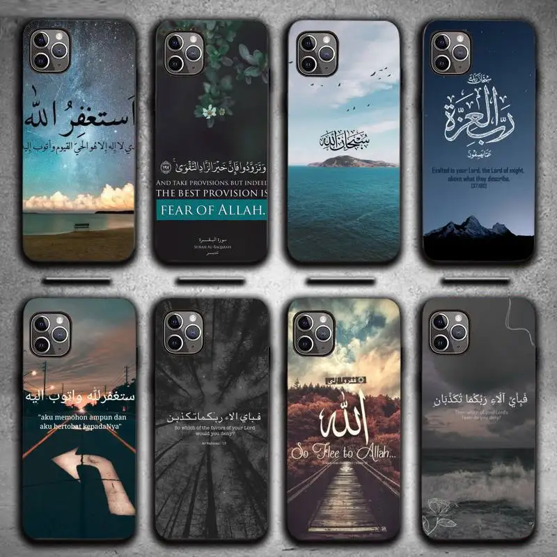 

islam Phone Case for iPhone 13 11 12 Pro X XS XR Samsung A S 10 20 30 51 Plus pro Max mobile bags
