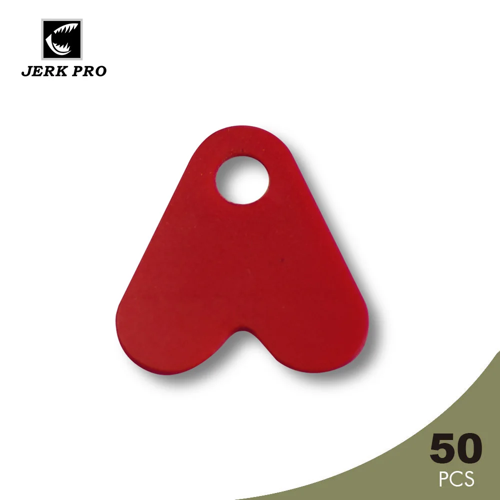 Рывком PRO 50 шт в наборе Красный винил приманка ласты Kickers Пользовательские Ложка
