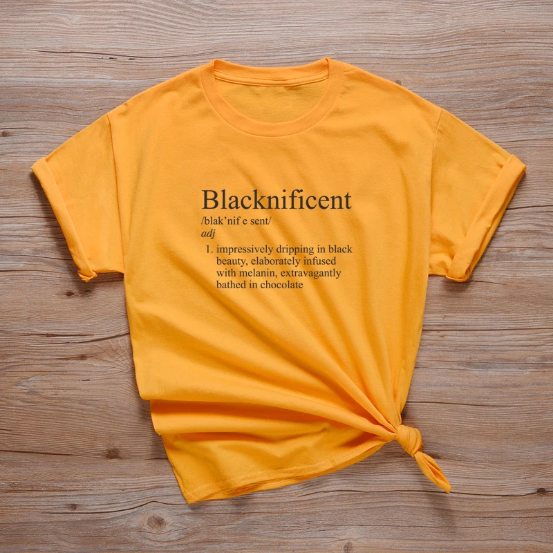 Футболка Blacknificent Black Lives Matter футболка со слоганом Дамская хипстерская