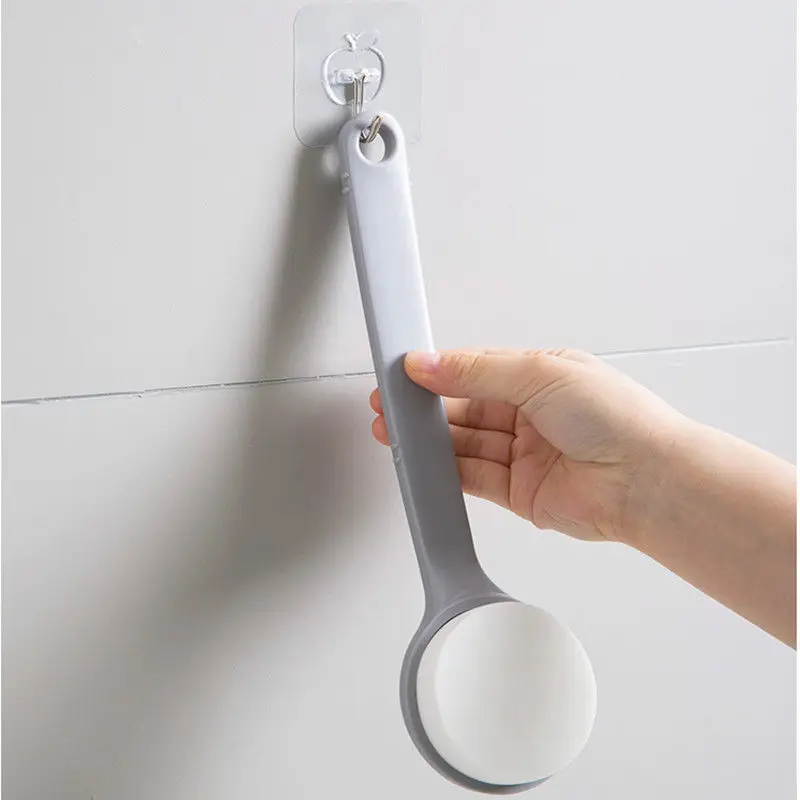 Длинной ручкой Ванна губчатая щетка для купания и протирки на спине нет