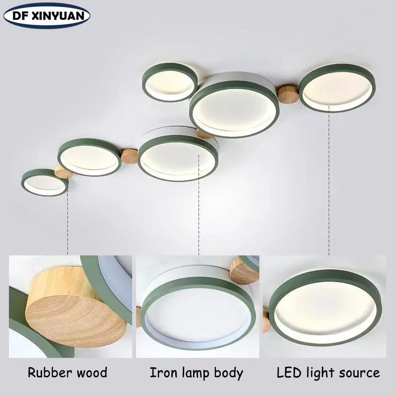 $38.88 Modern living room LED ceiling lamp children's room lighting ceiling chandeliers villa home decoration lights wholesale fixtures