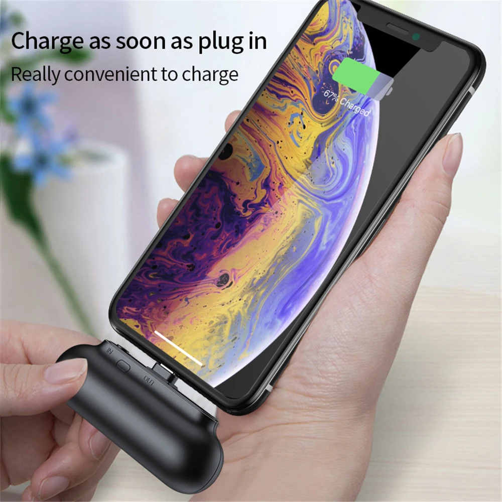 Портативное мини зарядное устройство для Iphone android type c мобильный телефон 2600mAh