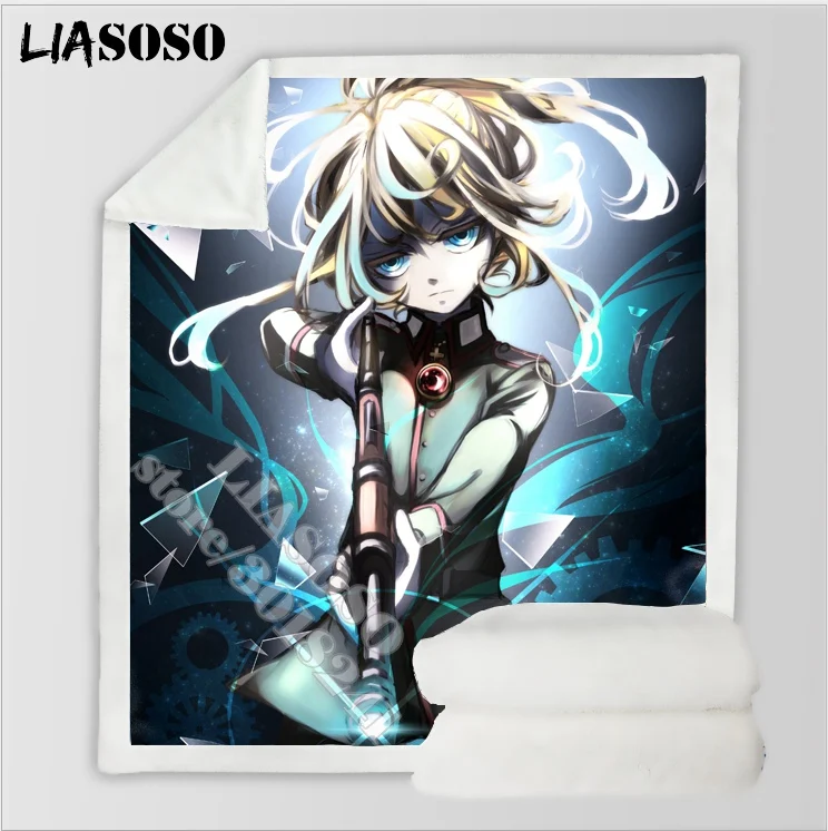 Youjo Senki Saga of Tanya the Evil аниме одеяло 3D принт для путешествий флисовое стеганное