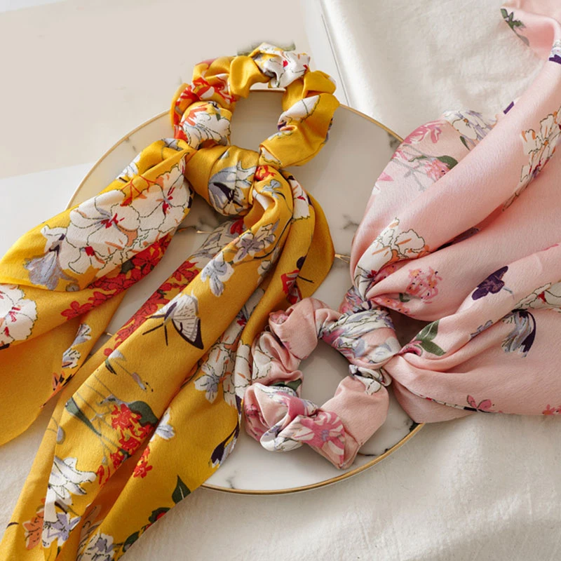 Винтажные женские резинки с большим цветком для волос бантом эластичные заколки